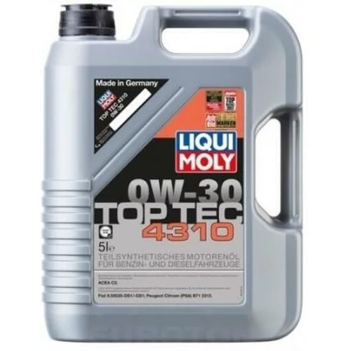 LIQUI-MOLY motorno olje Top Tec 4310 0W-30, 5L, 2362