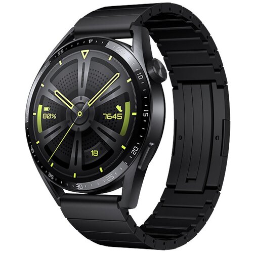 INF združljiv s huawei GT4/Buds - 22mm titanov pašček za uro black, (5000090603) Cene