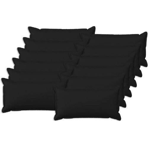  Jastuk s jastukom HOUTEN 12 kom. Crna Umjetni lan - Crna 40 x 80 cm 12 Cijene