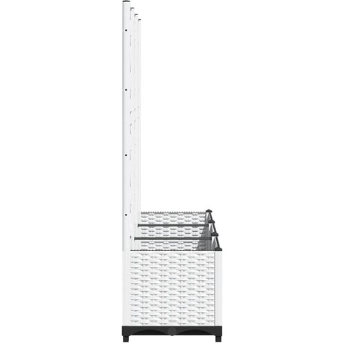 Vrtna sadilica s re&amp;scaron;etkom bijela 120 x 40 x 136 cm PP Slike