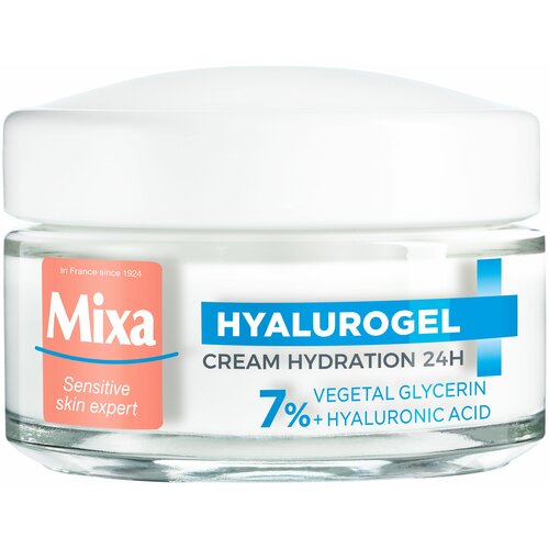 Mixa hyalurogel Light intenzivna hidratacija, osetljiva normalna i dehidrirana koža 50ml Slike