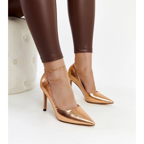 Gemre Champagne Patent Leather Stilettos Wines Cene