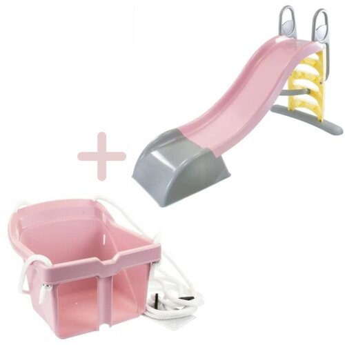  SET LJULJAŠKA I TOBOGAN - ROZE Cene