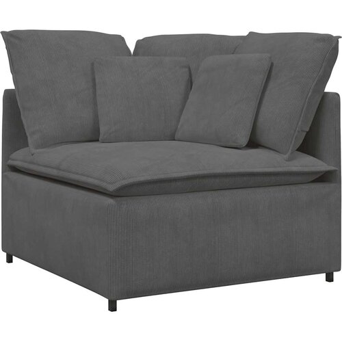  Modularna sofa Kutni modul s jastucima tamno siva 100 cm Slike