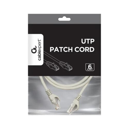  PP6U-CU-2M Gembird Mrezni kabl, CAT6 BAKARNI UTP Patch cord 2m grey Slike