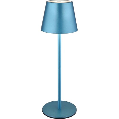 Globo 58488BL-LED VANNIE stona lampa, prigu&amp;scaron;iva, dodirna, punjiva, za spoljnu upotrebu, 3W/5V IP54 1800mAh, plava Slike