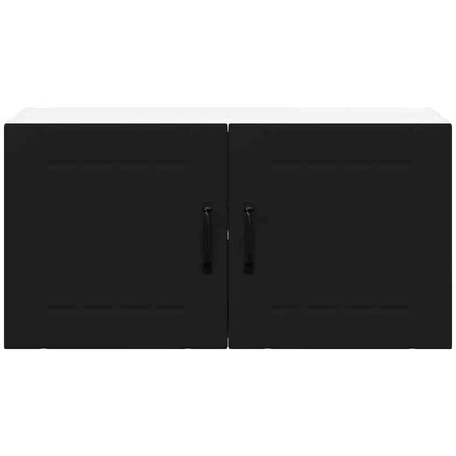  Zidni kuhinjski ormarić Crna 80 x 31 x 40 cm Konstruirano drvo Slike