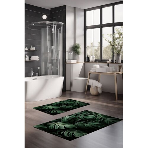  Set tepiha za kupatilo CT-5332, 2 komada, tamnozelena Cene