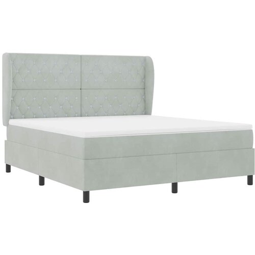  Krevet s opruga kutije Svijetlo siva 200 x 180 cm Bar&amp;scaron;un Slike