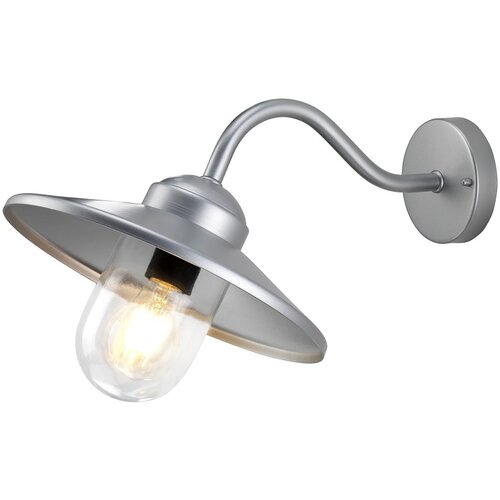 Elstead Lighting Elstead Klampenborg Zunanja kupolasta stenska svetilka z 1 lučjo, srebrna, IP44, E27, (22100003) Cene