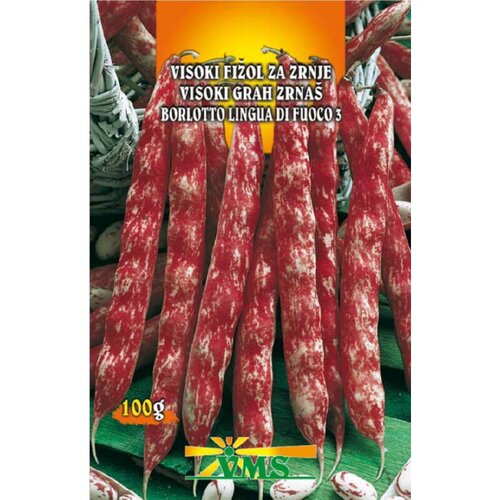 Di Seme visoki fižol za zrnje (Borlotto lingua di fuoco 3, 100 g) Cene