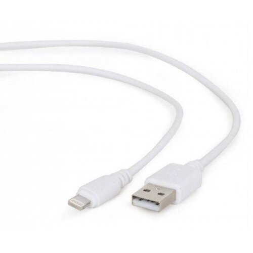  CC-USB2-AMLM-2M-W Gembird USB 2.0 A-plug to Micro usb Apple iphone L-plug cable 2M White 19030 Slike