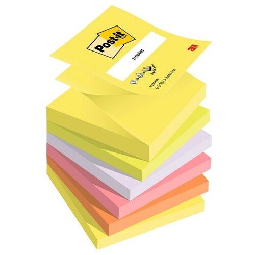 3m Post-it refil Z-Note neon, 76x76mm, 90 listova, 6-pack Slike