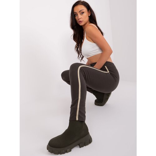 RELEVANCE Sweatpants-RV-DR-8518.08P-dark khaki Cene