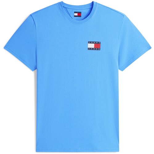 Tommy Jeans Majica &amp;#039;ESSENTIAL&amp;#039; mornarsko plava / kraljevsko plava / crvena / bijela Slike