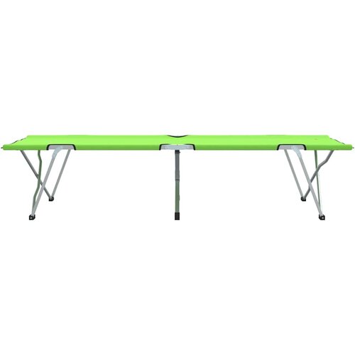  Sklopivi kamperski krevet 2 pcs Zelena 194 x 62,5 x 42,5 cm Slike