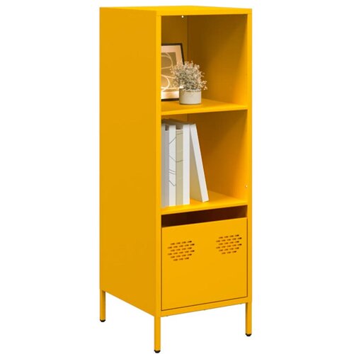 vidaXL Visoka omara gorčično rumena 35x39x103,5 cm jeklo Cene