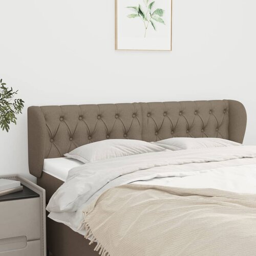 vidaXL Vzglavje z ušesi taupe 163x23x78/88 cm blago Cene