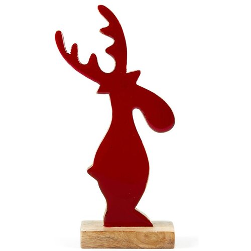 Viter Novogodišni dekorativni drveni los h22,5cm Cene