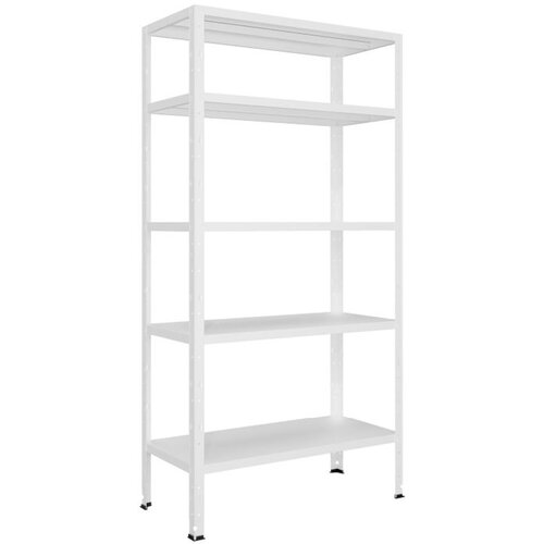  Metalna polica crosser 180 x 90 x 30 cm 5 x 70 kg - bela Cene