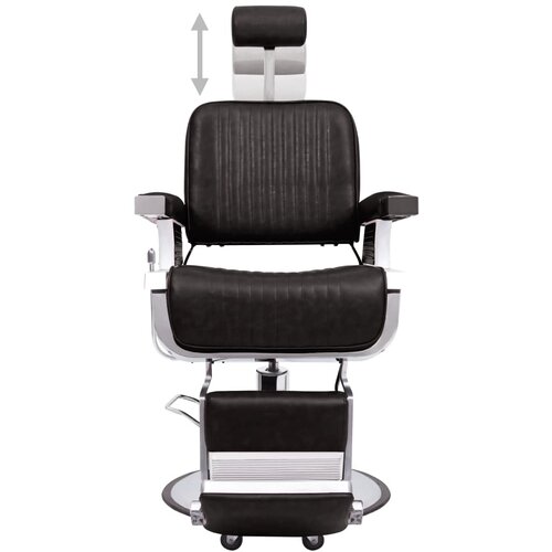  Brijačka stolica od umjetne kože crna 68 x 69 x 116 cm Slike