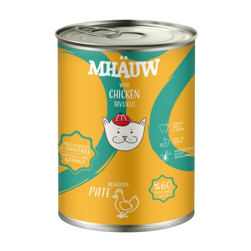 MHAUW Hrana za mačke mesni narezak sa piletinom 400g MCPC400 Cijene