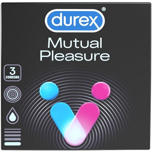 Durex mutual pleasure kondomi 3 komada Slike