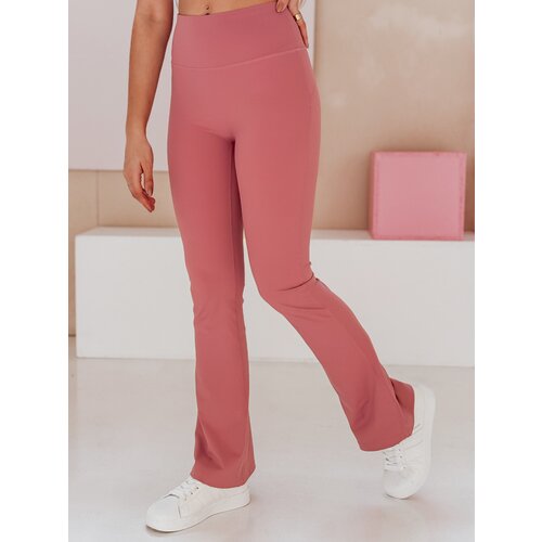 DStreet Legginsy damskie dzwony FARAFII ciemnor&amp;oacute;żowe Slike