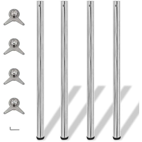 4 noge za stol podesive visine kromirane 1100 mm Cijene