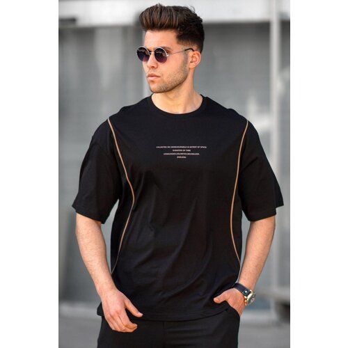 Madmext Men's Black Oversize T-Shirt 5234 Slike