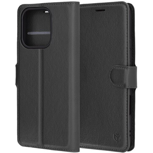 Techsuit Leather Folio preklopna maska za Honor 400 Lite &amp;ndash; crna Slike