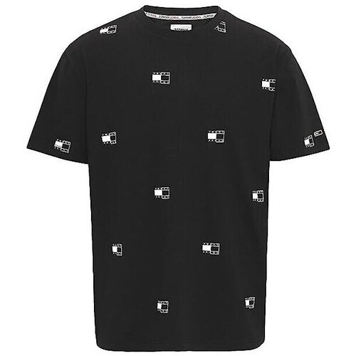 Tommy Hilfiger Majice s kratkimi rokavi DM0DM13810 Črna Cene