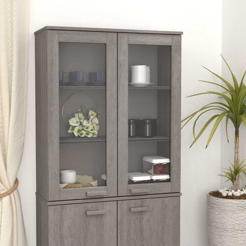  Gornji element za komodu HAMAR svjetlosivi 85x35x100cm borovina Cijene