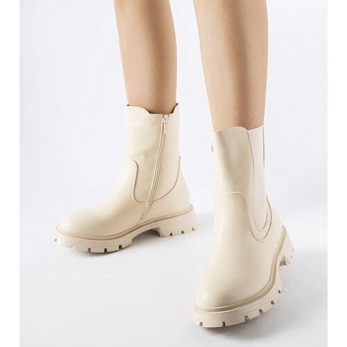 Gemre Beige insulated classic ankle boots Pleasanton Cene