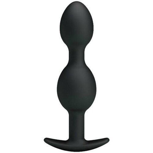 PRETTY LOVE BOTTOM - SILICONE ANAL BALLS 12.5 CM - BLACK Cene