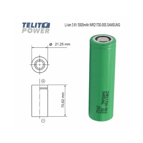 Samsung Li-Ion 3.6V 5000mAh INR21700 - 50S Slike