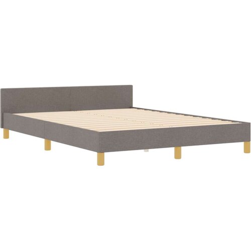 VidaXL Krevetna konstrukcija u taupe boji 160x200 cm Tkanina Slike