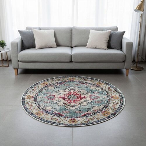 Conceptum Hypnose Tepih, 140x140cm, Tirkizni Slike