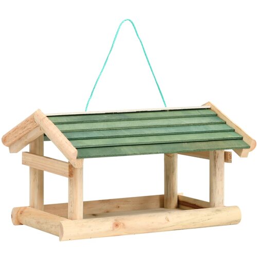 vidaXL Hranilica za ptice od masivnog drva 35 x 29,5 x 21 cm Cijene
