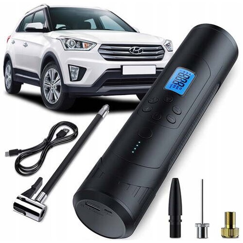 Gotel akumulatorski 4500mAh prenosni LCD kompresor LED 10Bar USB A24B Cene