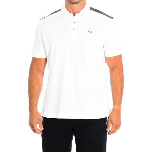 La Martina Polo majice kratki rokavi RMP612-PK097-00002 Bela Cene
