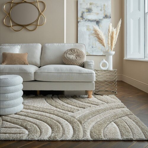 Flair Rugs Bež ročno tkana preproga iz recikliranih vlaken 160x230 cm Velvet &amp;ndash; Slike