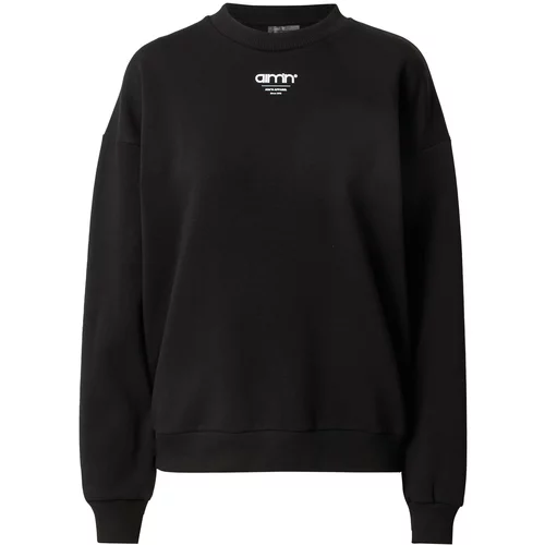 aim'n Sportska sweater majica crna / bijela