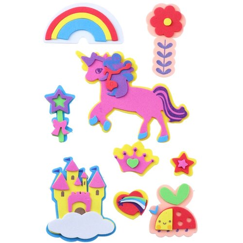 Junior Crafty shapes, samolepljivi oblici, eva pena, jednorog Cene