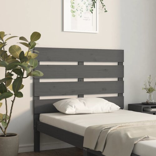  Uzglavlje sivo 100 x 3 x 80 cm od masivne borovine Cijene