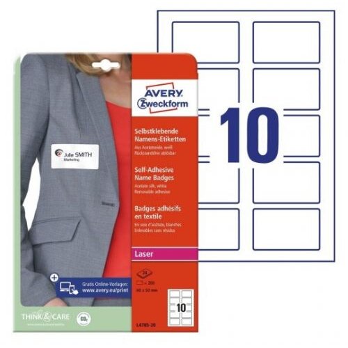 Zweckform Etikete l4785-20 samolepilne priponke za ime Cene