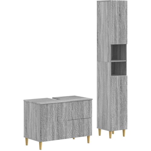  Set kupaonskih ormara od 2 dijela DELFT Siva Sonoma Cene