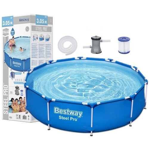  Obiteljski bazen 305 x 76 cm BESTWAY 56679 Steel Pro + filtracija ulo&amp;scaron;ka Slike