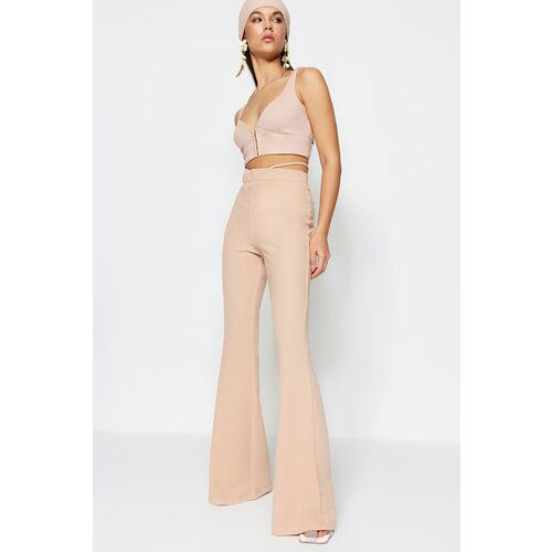 Trendyol pants - beige - wide leg Slike