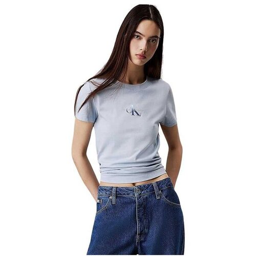 Calvin Klein svetloplava ženska majica CKJ20J225252-CUI Slike